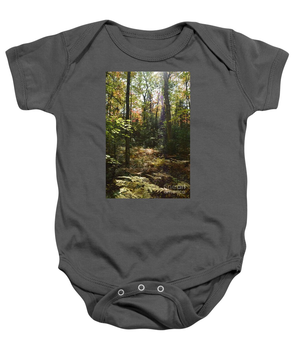 Fall Baby Onesie featuring the photograph Fall Autumn Photo 138 by Lucie Dumas