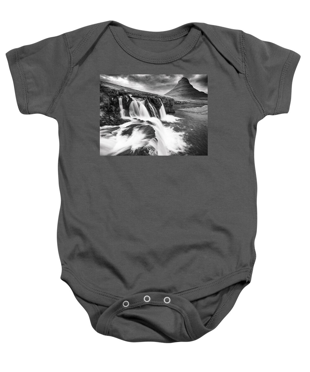 Kirkjufell Baby Onesie featuring the photograph Fantasia by Peter Boehringer