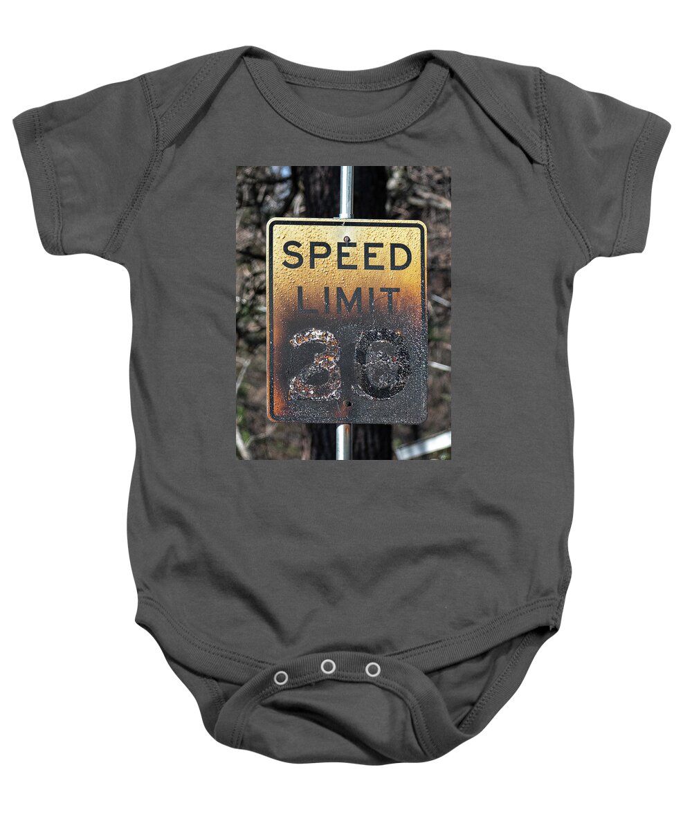 Speed Limit Baby Onesie featuring the photograph Fast lane by Bryan Xavier