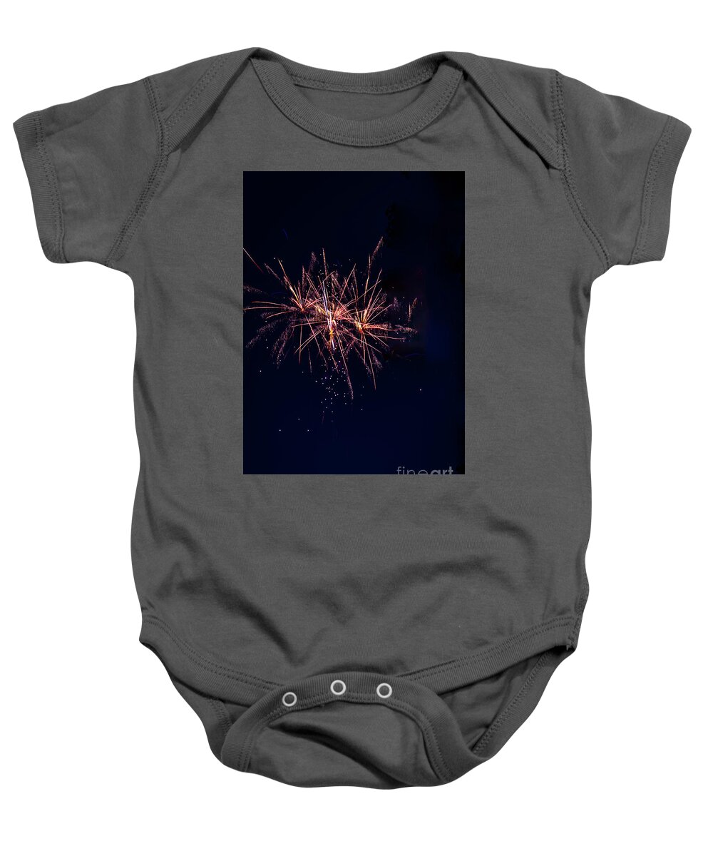 Fireworks Baby Onesie featuring the photograph Fireworks 2020 - 2 by William Norton