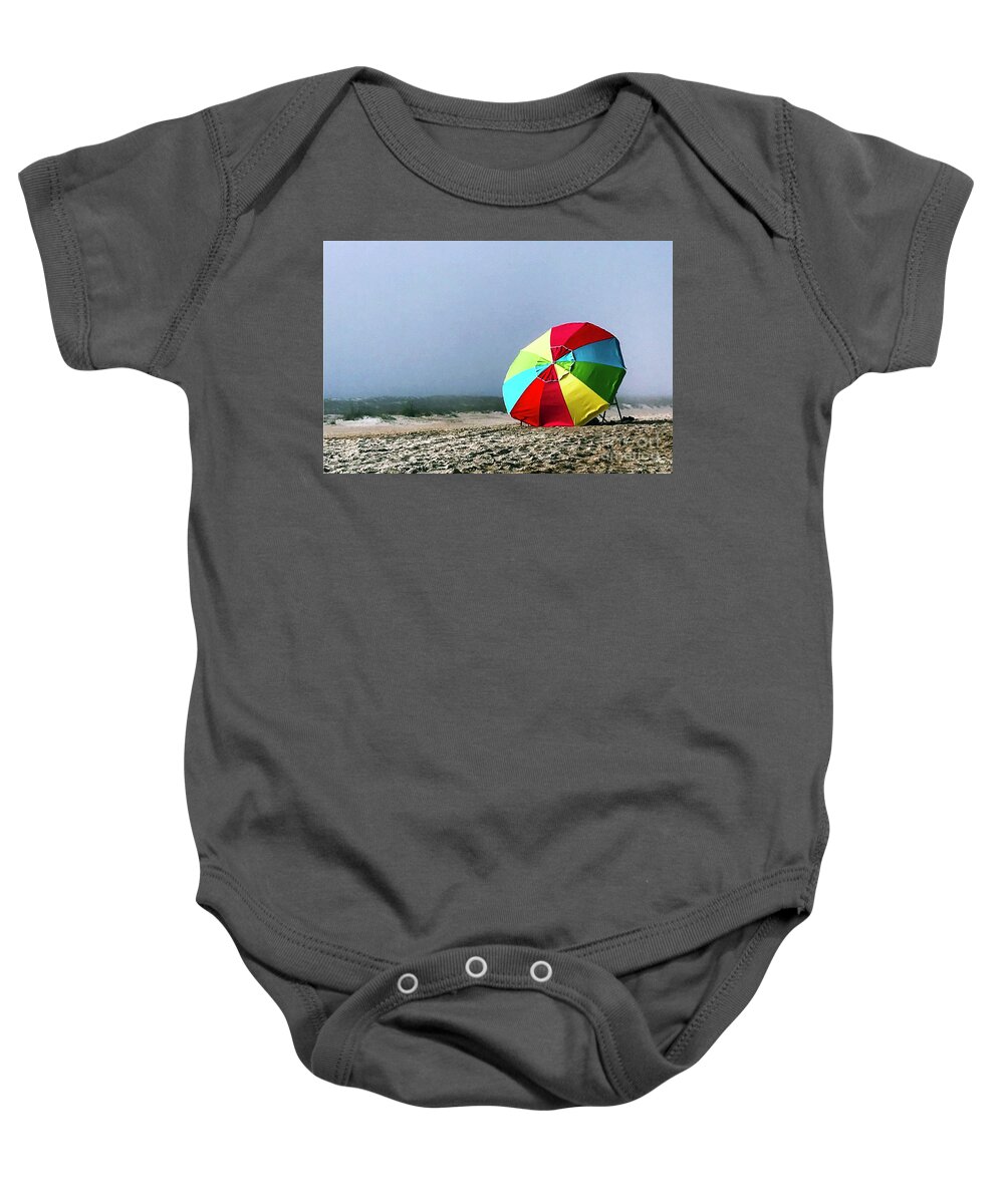 Beach Baby Onesie featuring the photograph Foggy Optimism by Rick Locke - Out of the Corner of My Eye