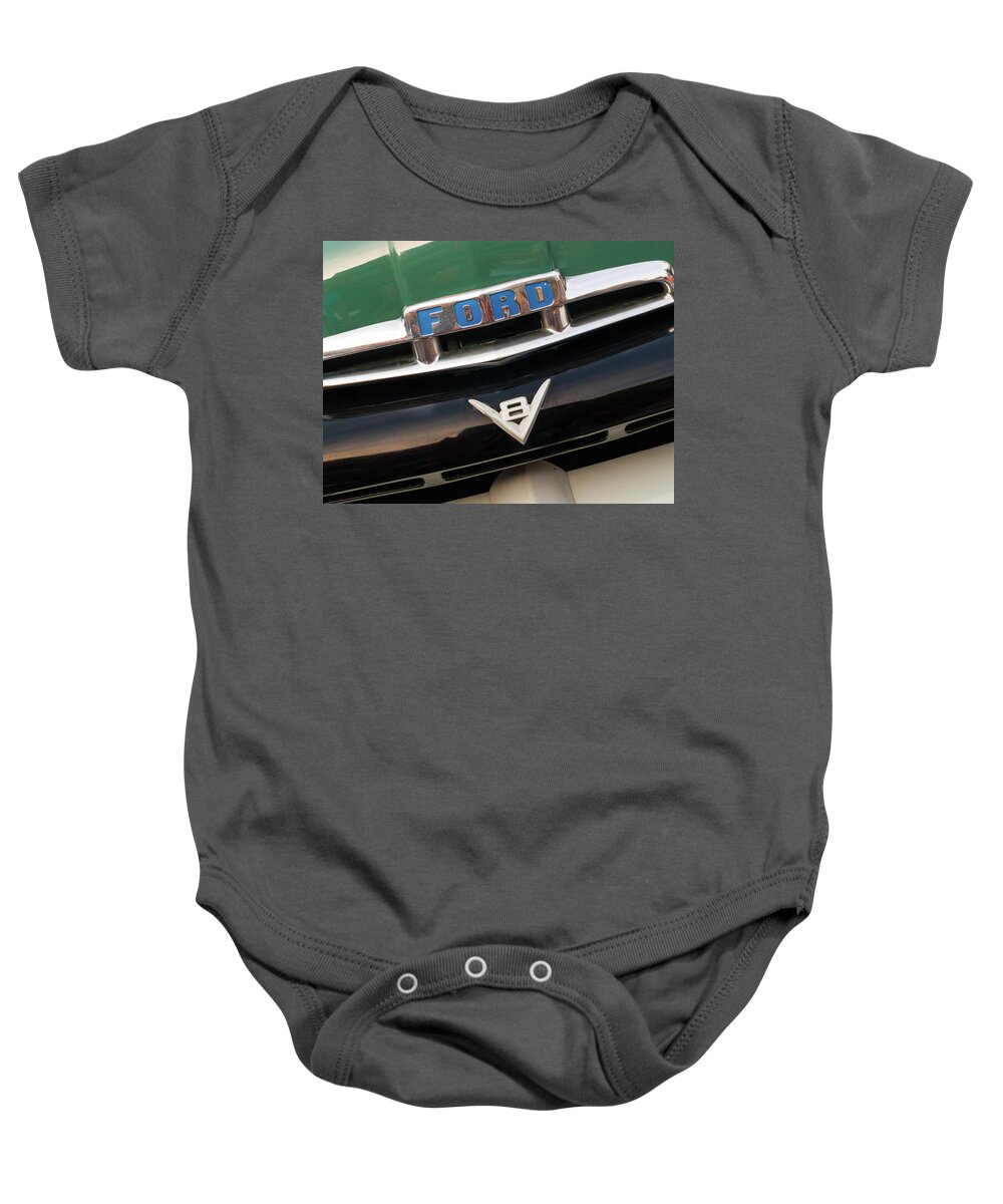 Ford Baby Onesie featuring the photograph Ford V8 by Stewart Helberg