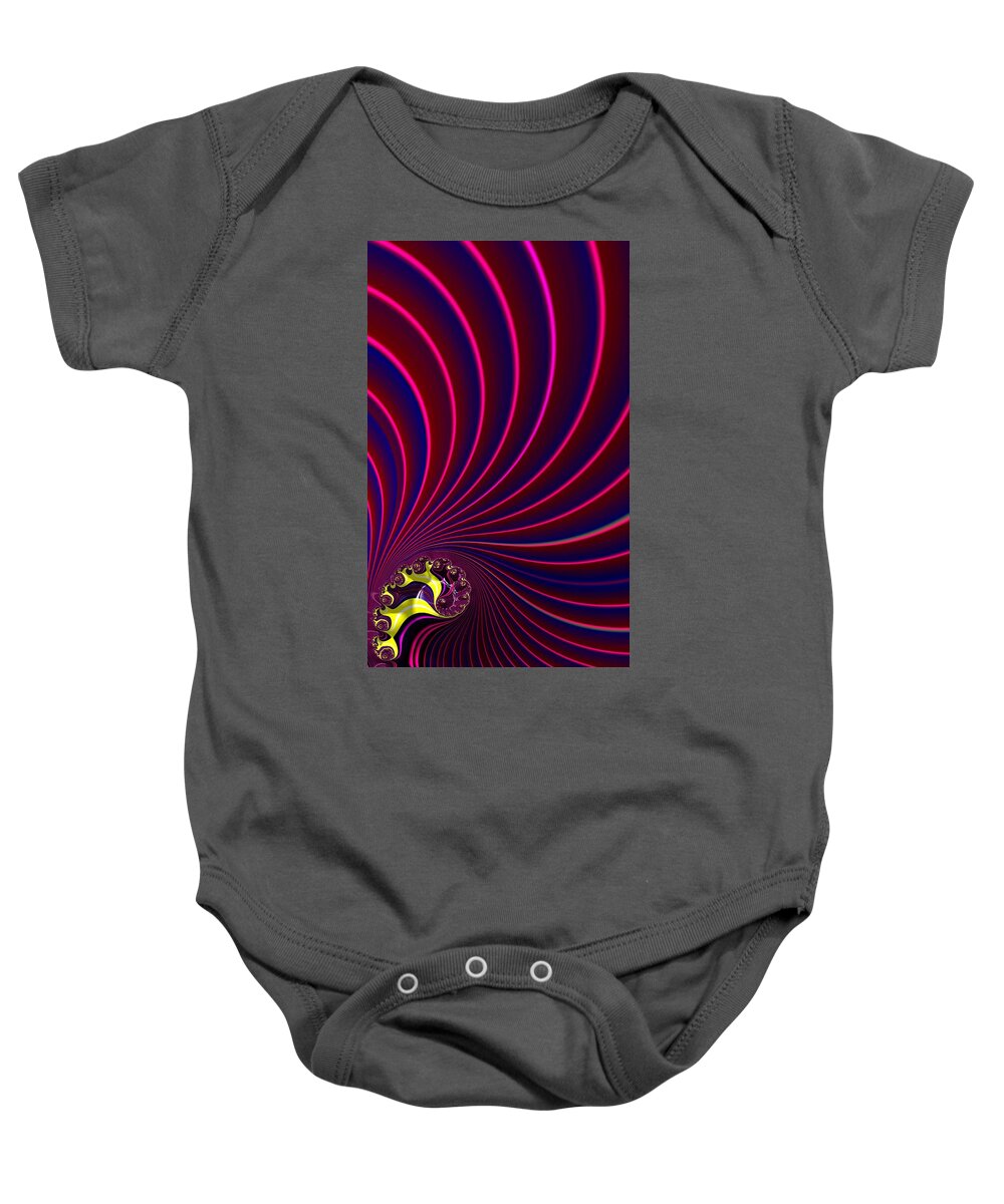 Fractal Baby Onesie featuring the digital art Fractal Apostrophe by Shelli Fitzpatrick