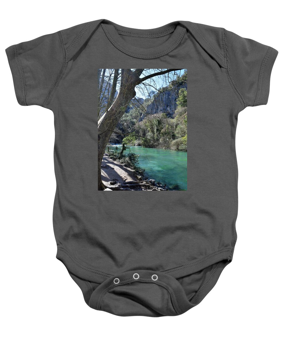 France Baby Onesie featuring the photograph France Fontaine de Vaucluse Photo 151 by Lucie Dumas
