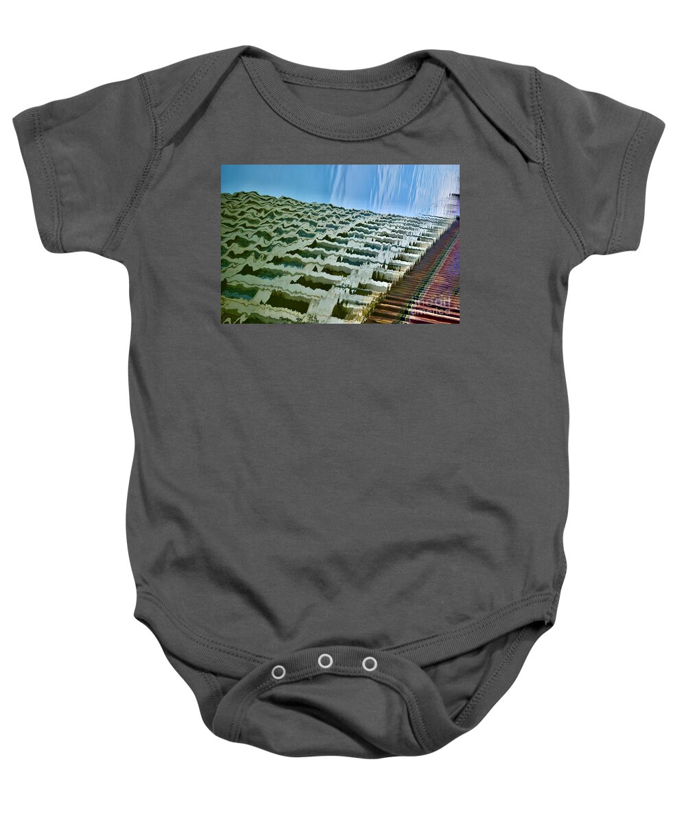 Chicago Baby Onesie featuring the photograph Frequency of Water by Debra Banks