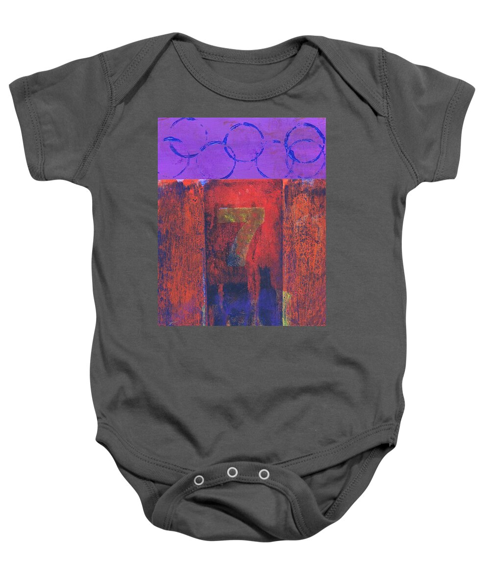 Angels Baby Onesie featuring the painting From Angels to Gamblers by Bill Tomsa