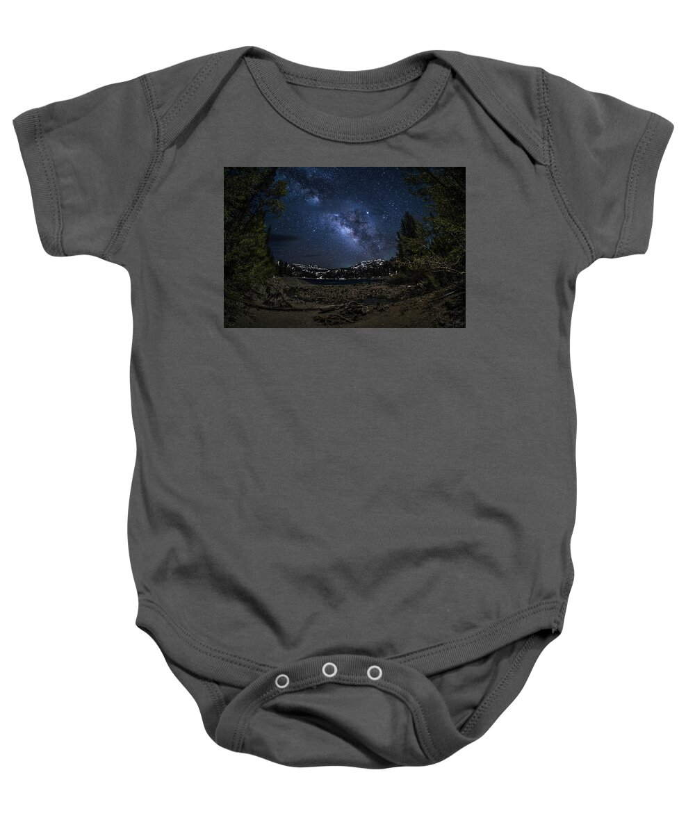 Landscape Baby Onesie featuring the photograph Gem Lake Night Sky by Romeo Victor