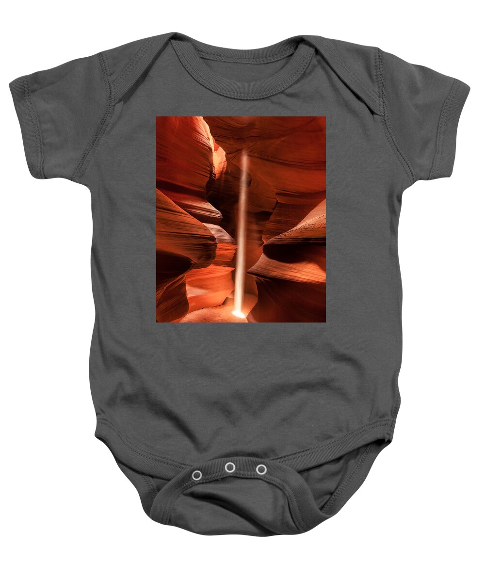 Light Beam Baby Onesie featuring the photograph Genesis by Peter Boehringer