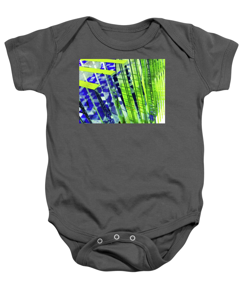 Abstract Baby Onesie featuring the photograph Geometric Abstract by Eena Bo