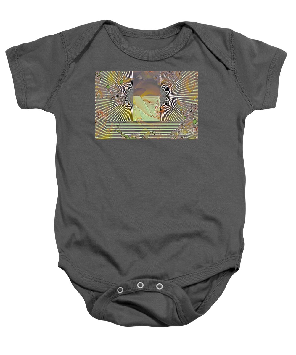 Rose Baby Onesie featuring the photograph Graphical Rose by Sea Change Vibes