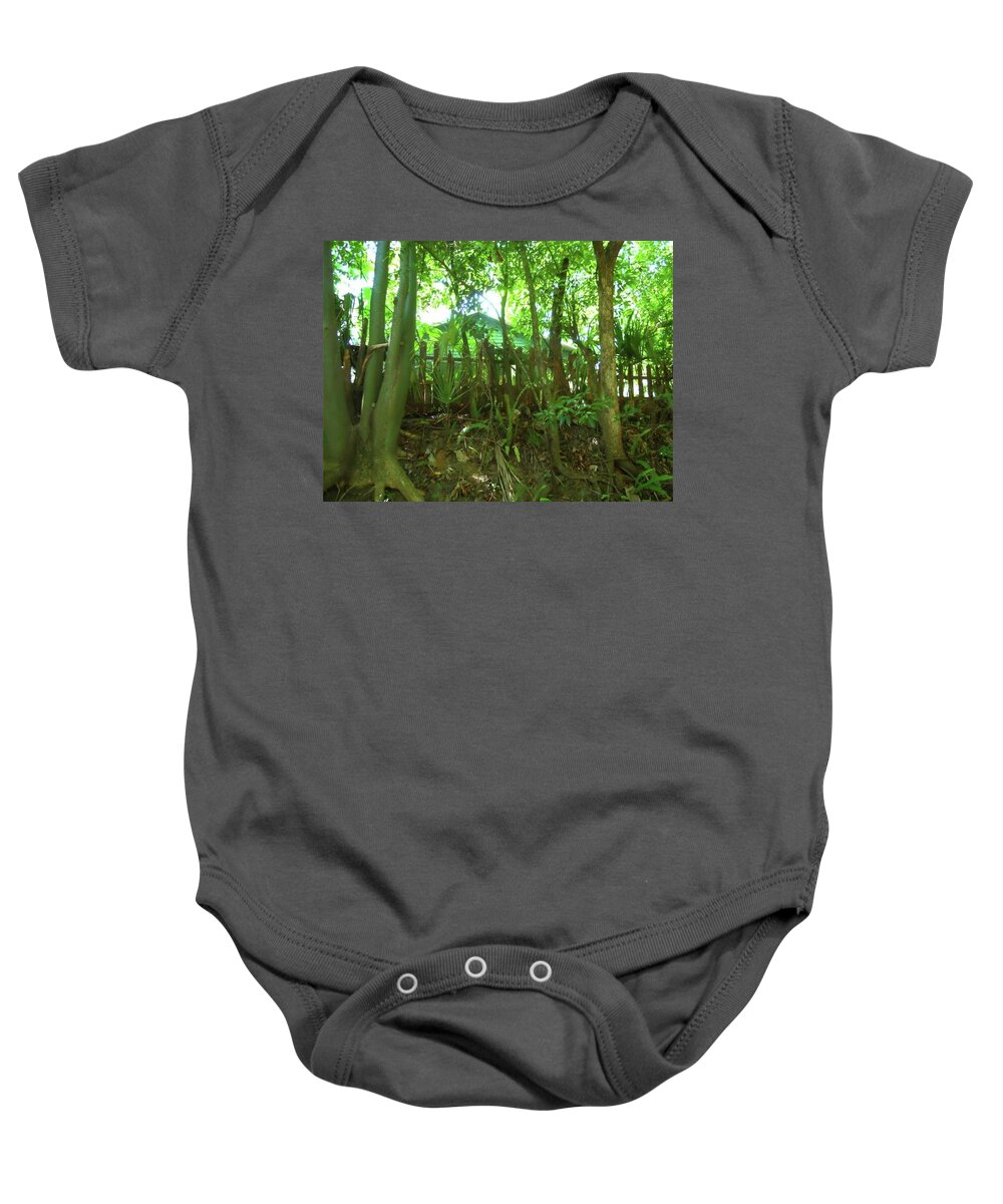 Trees Baby Onesie featuring the photograph Green House by Joe Roache