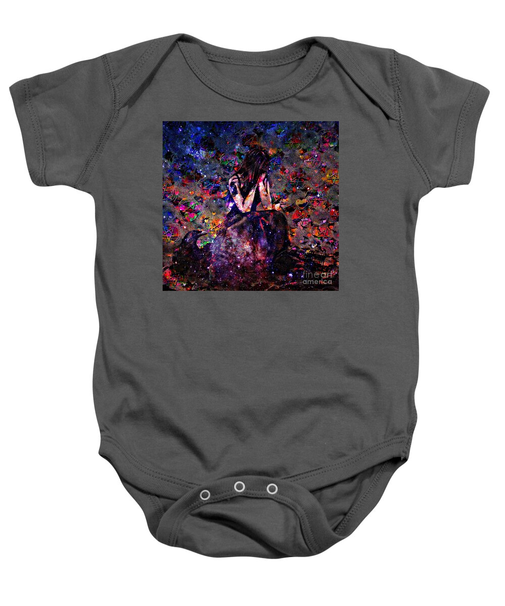 Grief And Loss Baby Onesie featuring the digital art Grief and Loss 2020 by Laurie's Intuitive