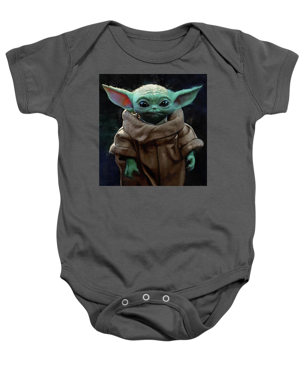 Grogu - The Baby Yoda Painting by Joseph Oland - Pixels Merch