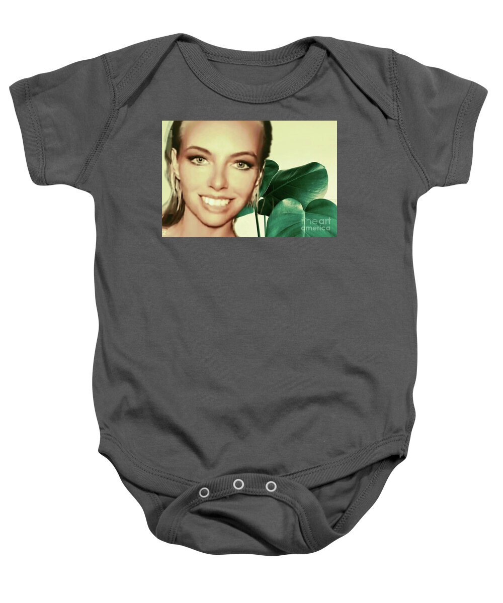Fineart Baby Onesie featuring the digital art Happiness by Yvonne Padmos