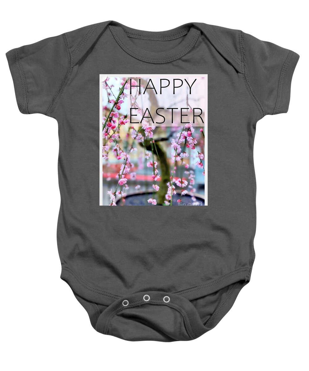 Happy Easter Baby Onesie featuring the photograph Happy Easter by Claudia Zahnd-Prezioso