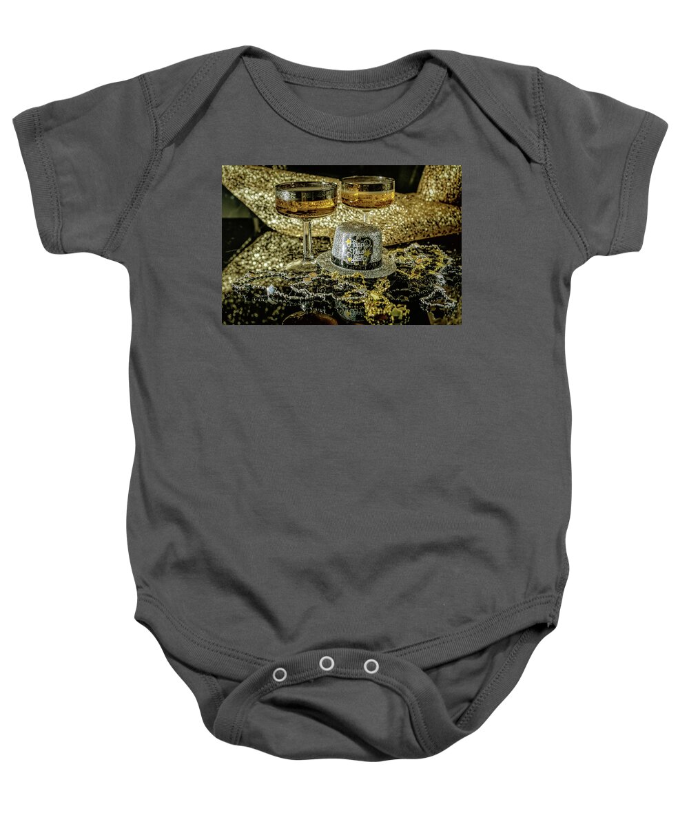 Happy New Year Baby Onesie featuring the photograph Happy New Year by Sharon Popek