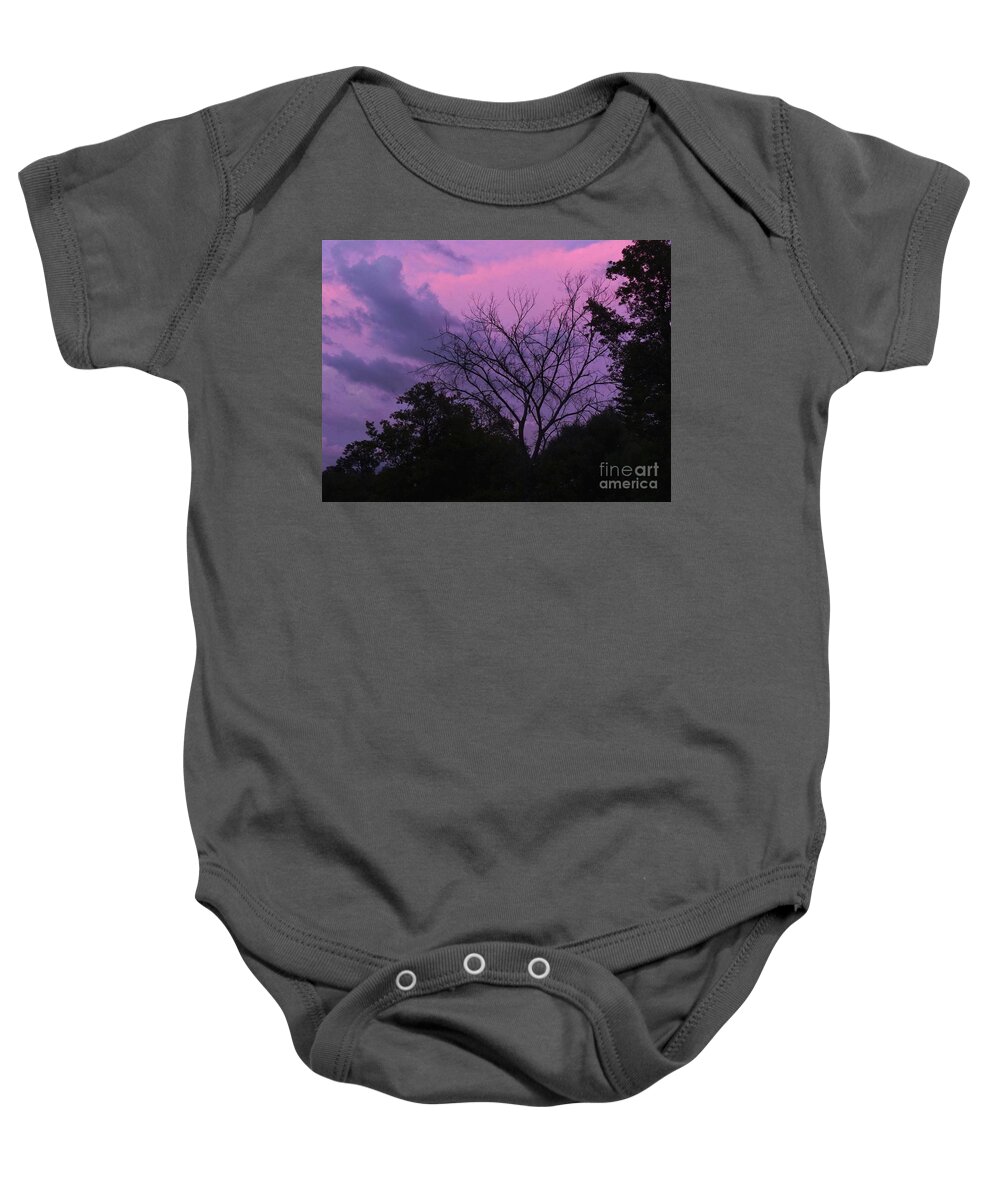 Pink Sunset Baby Onesie featuring the photograph Heaven Sent by Rosanne Licciardi