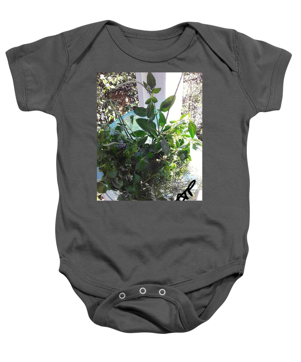 Herbs Baby Onesie featuring the photograph Herbal Bouquet by Esoteric Gardens KN
