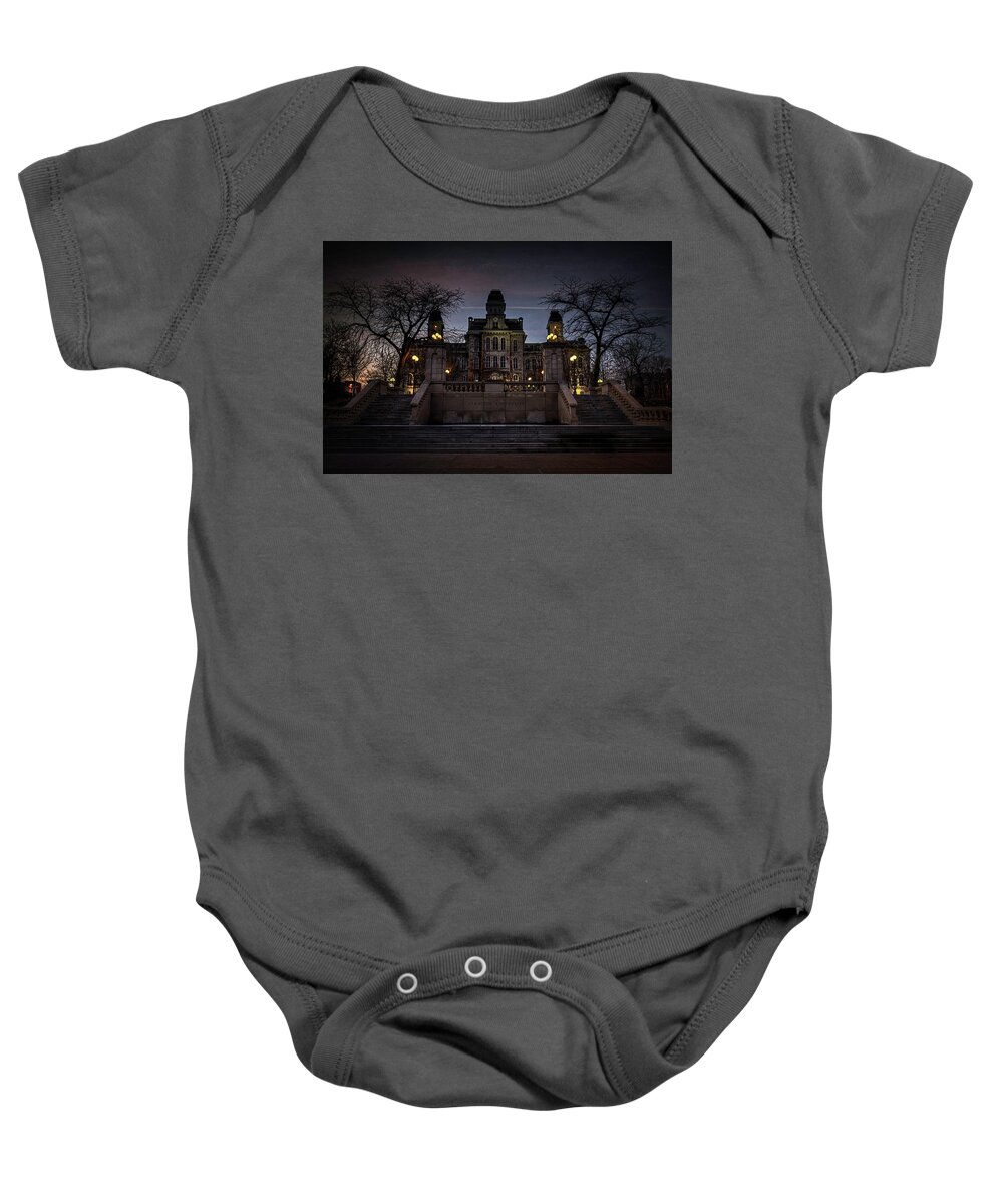 Syracuse Baby Onesie featuring the photograph Hogwarts - Hall of Languages by Everet Regal