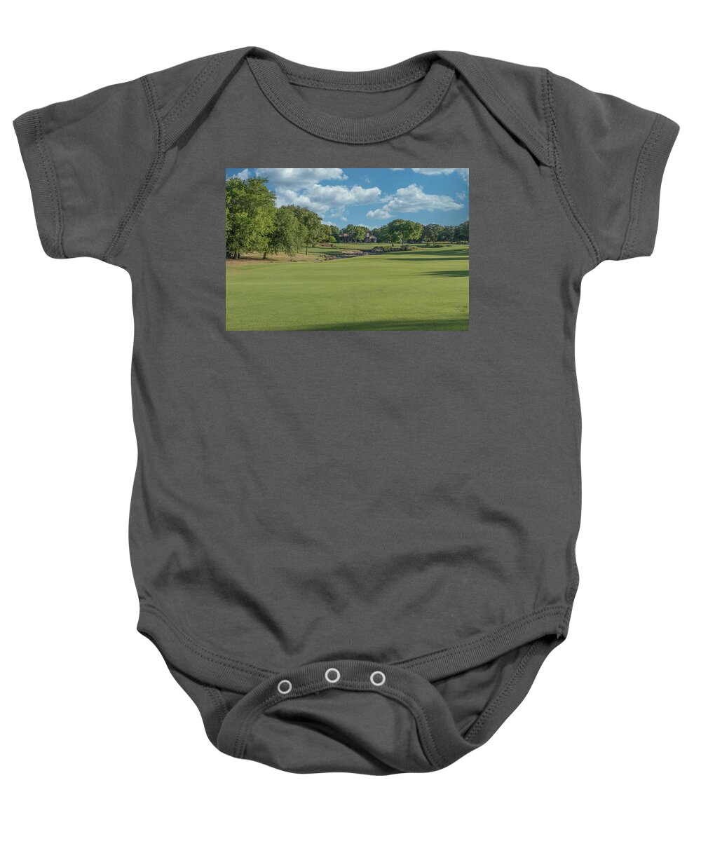 Cimarron Hills Baby Onesie featuring the photograph Hole #18 by John Johnson