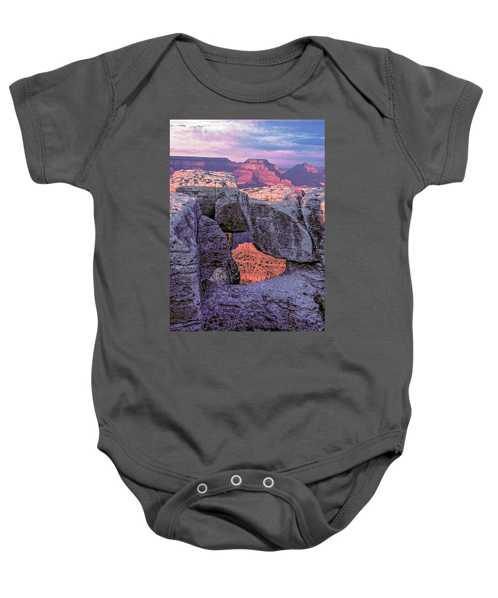 Grand Canyon Baby Onesie featuring the photograph Hole in the Rock by Randy Bradley
