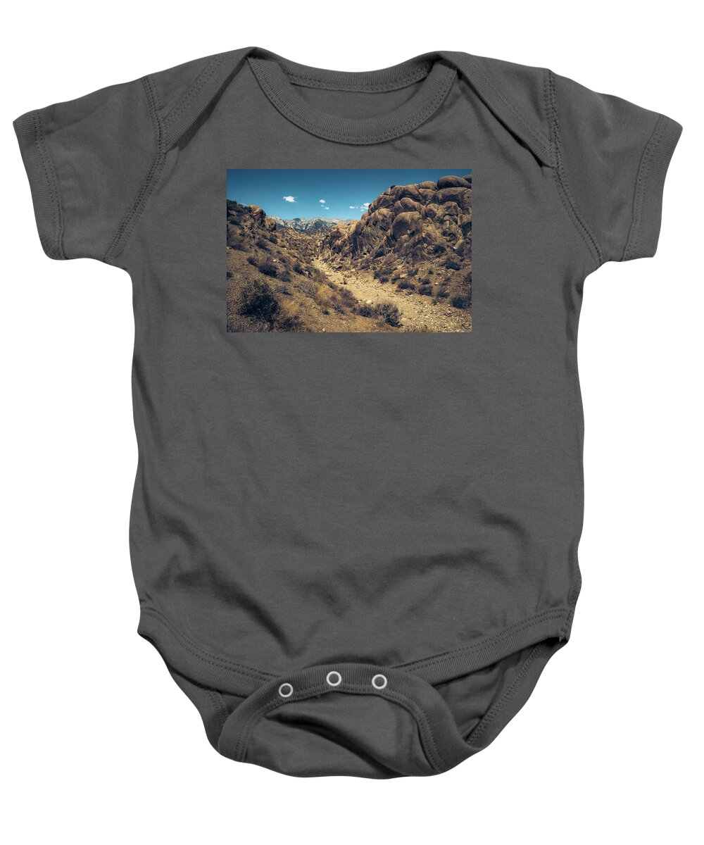 Landscape Baby Onesie featuring the photograph High and Dry by Gene Garnace