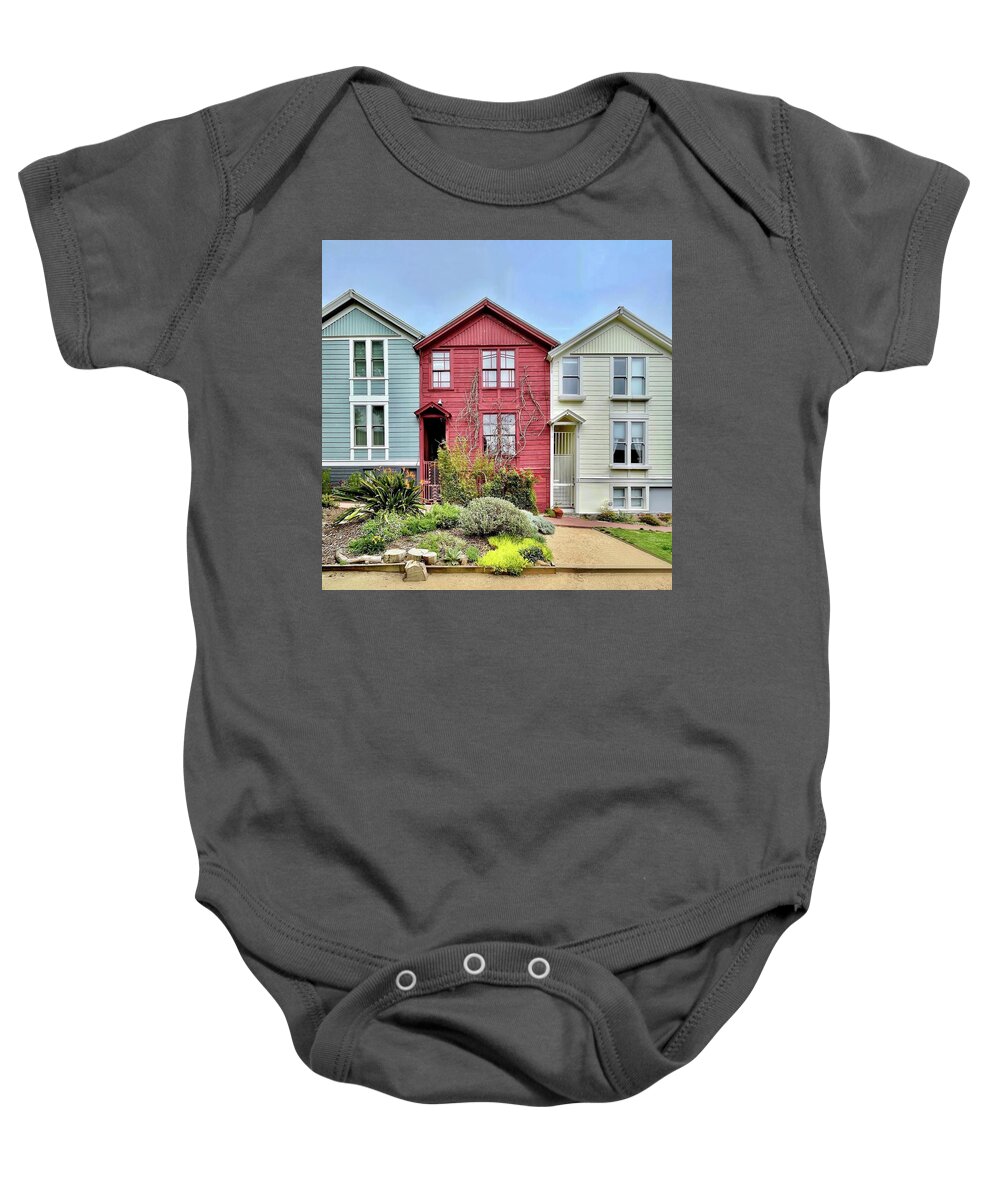  Baby Onesie featuring the photograph House Trio by Julie Gebhardt