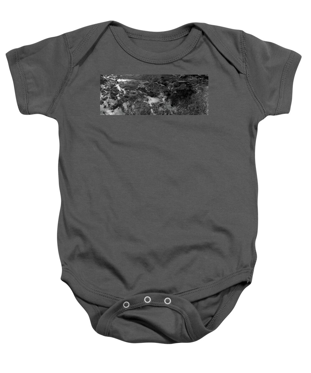 Richard E. Porter Baby Onesie featuring the photograph Icy Stream, Lincoln National Forest, New Mexico by Richard Porter