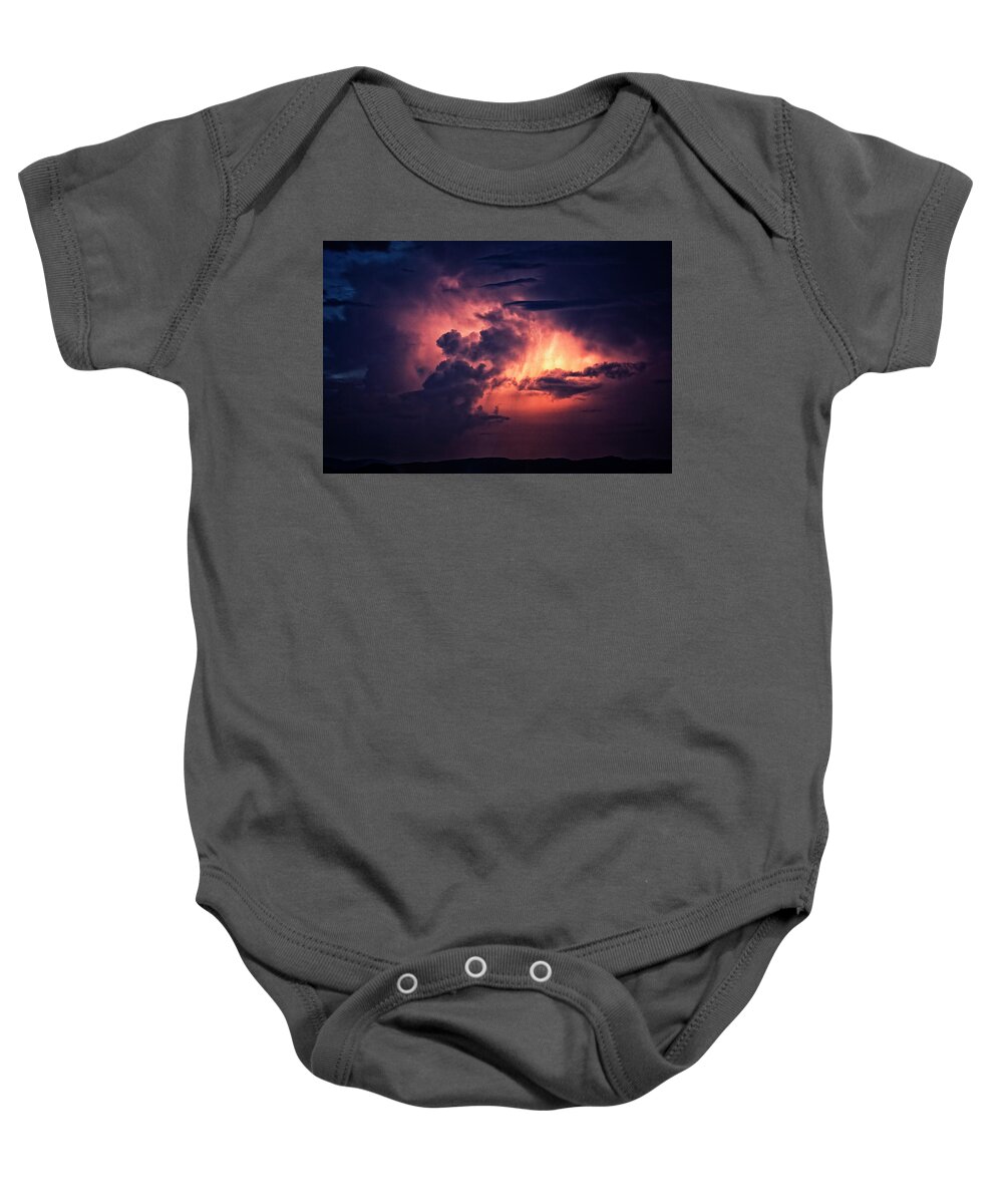 Thunderstorm Baby Onesie featuring the photograph Illuminated from Within by Charles Floyd
