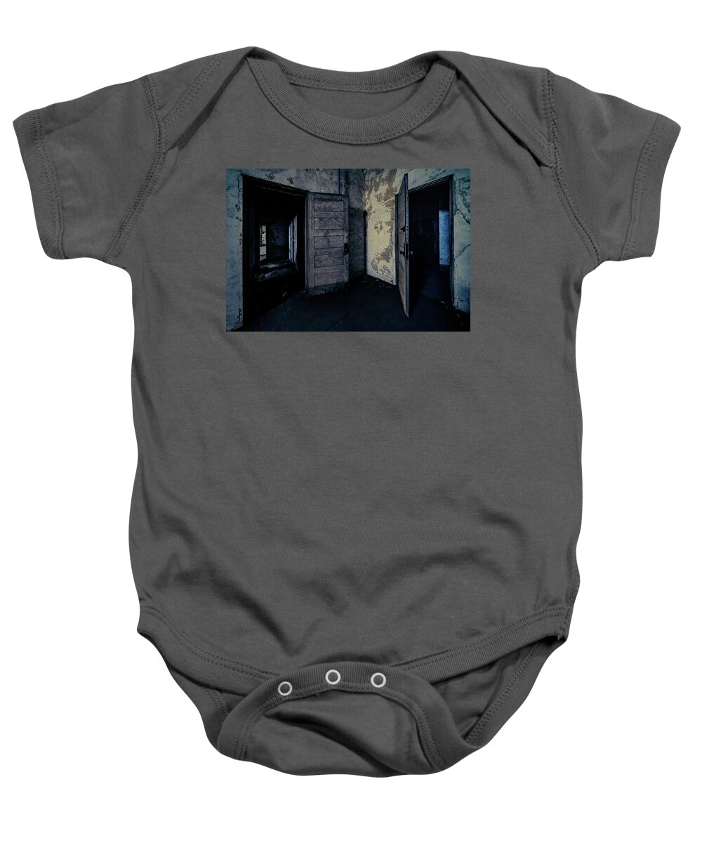 Doors Baby Onesie featuring the photograph In One Door And Out The Other by Chris Lord