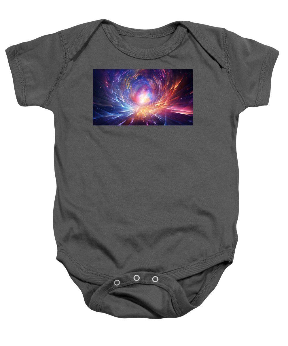 Near Death Experience Baby Onesie featuring the painting Ineffable by Lourry Legarde
