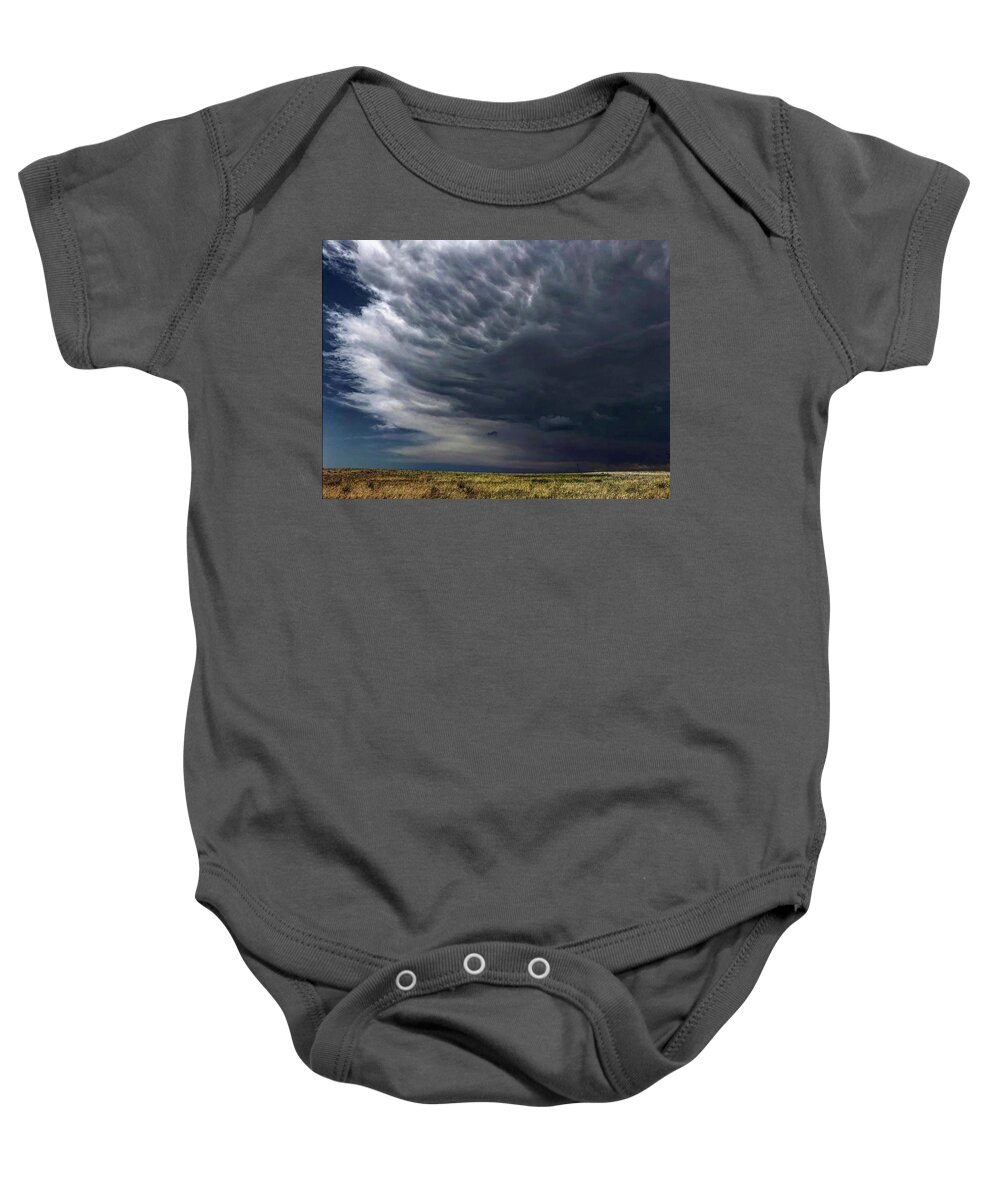 Iphonography Baby Onesie featuring the photograph Iphonography Clouds 1 by Julie Powell