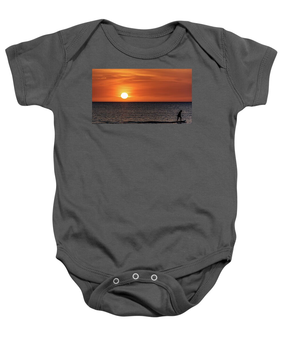 Sunset Baby Onesie featuring the photograph It's A Good Life by Pamela McDaniel