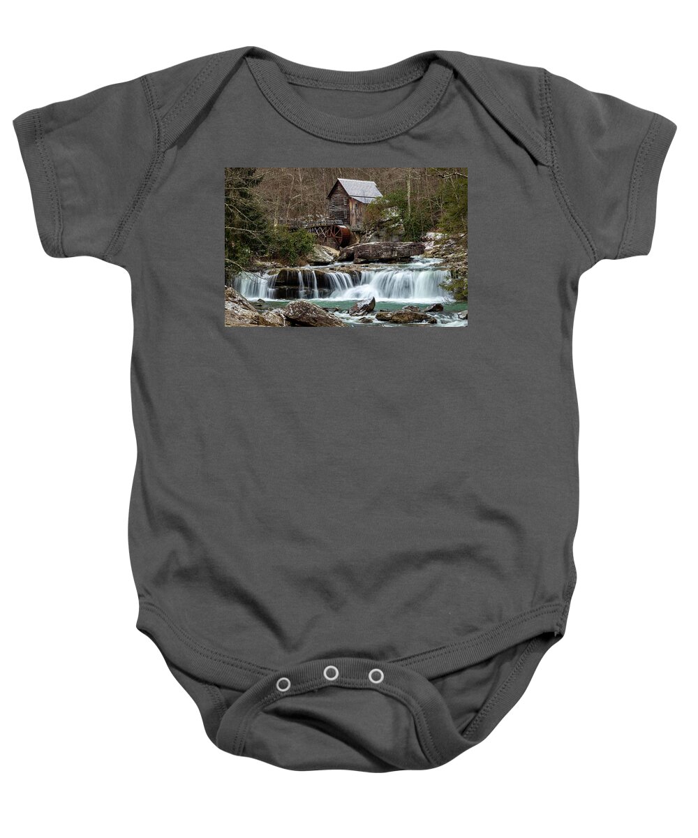 Snow Baby Onesie featuring the photograph Its Starting To Snow by Chris Berrier