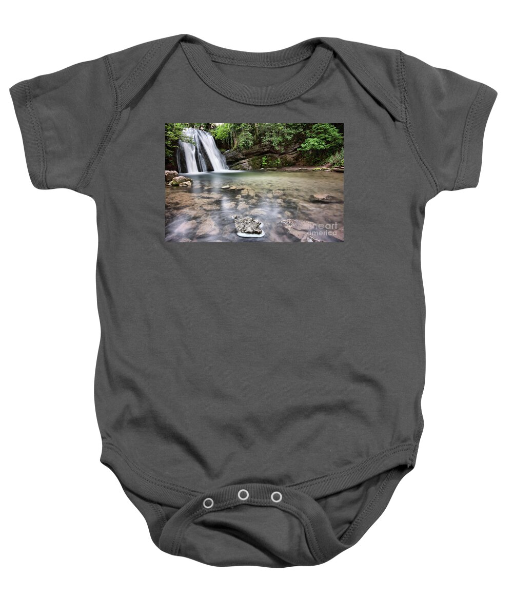 Uk Baby Onesie featuring the photograph Janets Foss, Malham by Tom Holmes Photography
