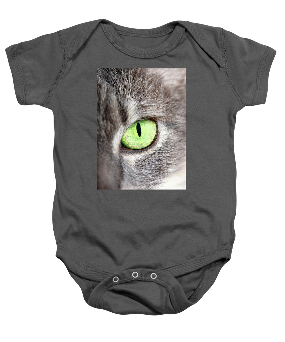 Cat Baby Onesie featuring the photograph Keeping An Eye On You by Lens Art Photography By Larry Trager