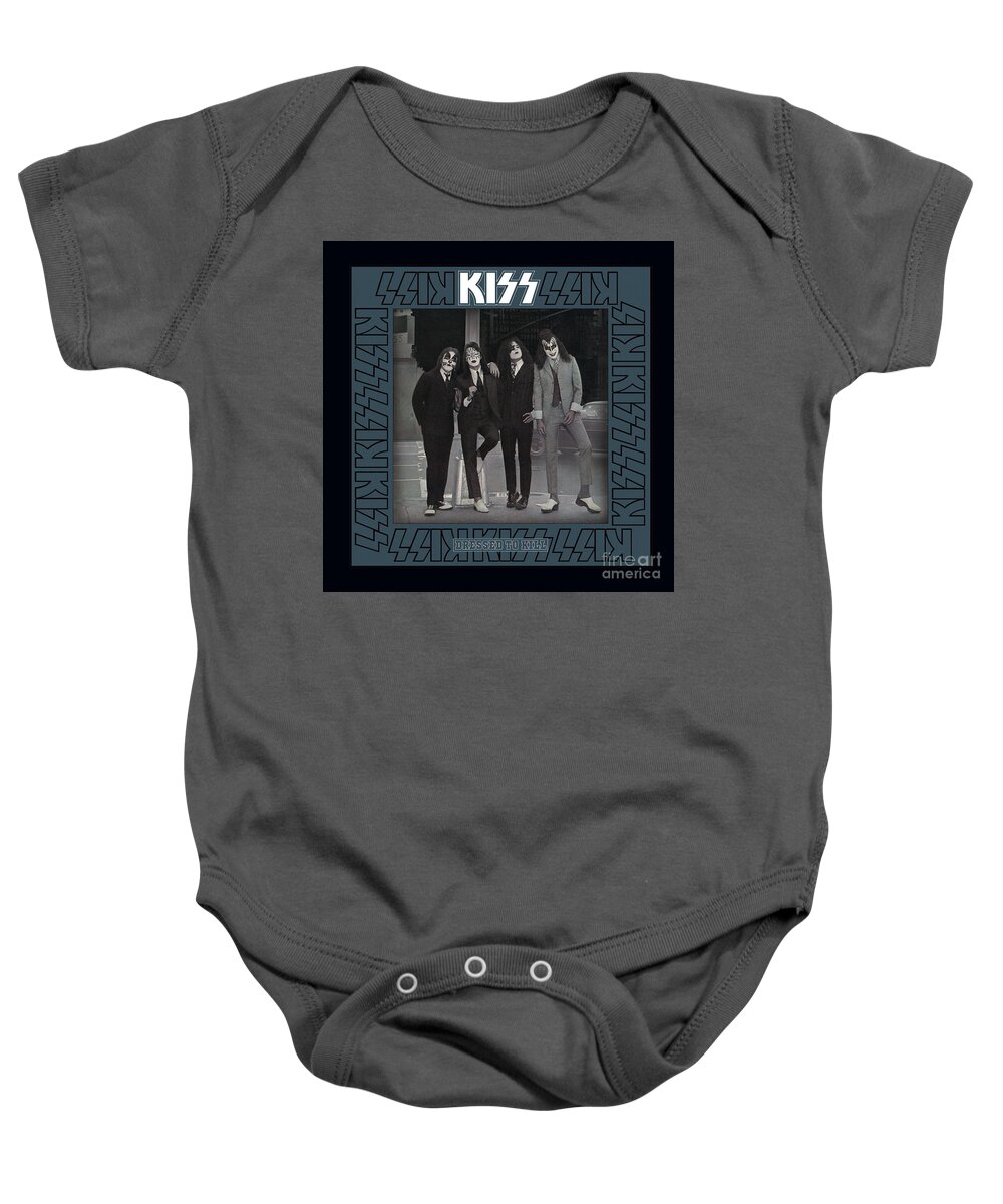 Kiss Baby Onesie featuring the photograph Kiss Band by Kiss