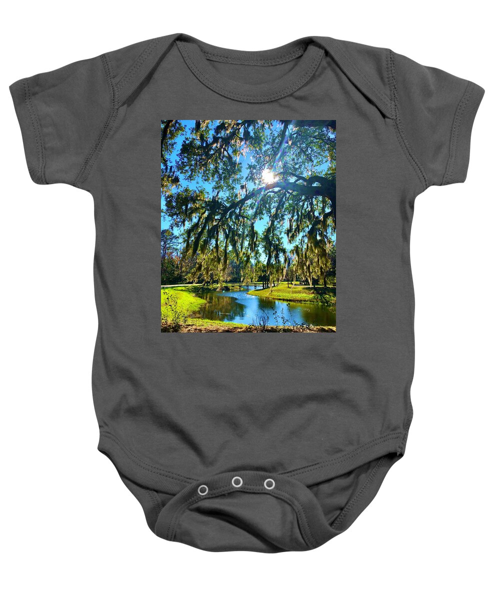 Light Baby Onesie featuring the photograph Landscape 1 by Michael Stothard