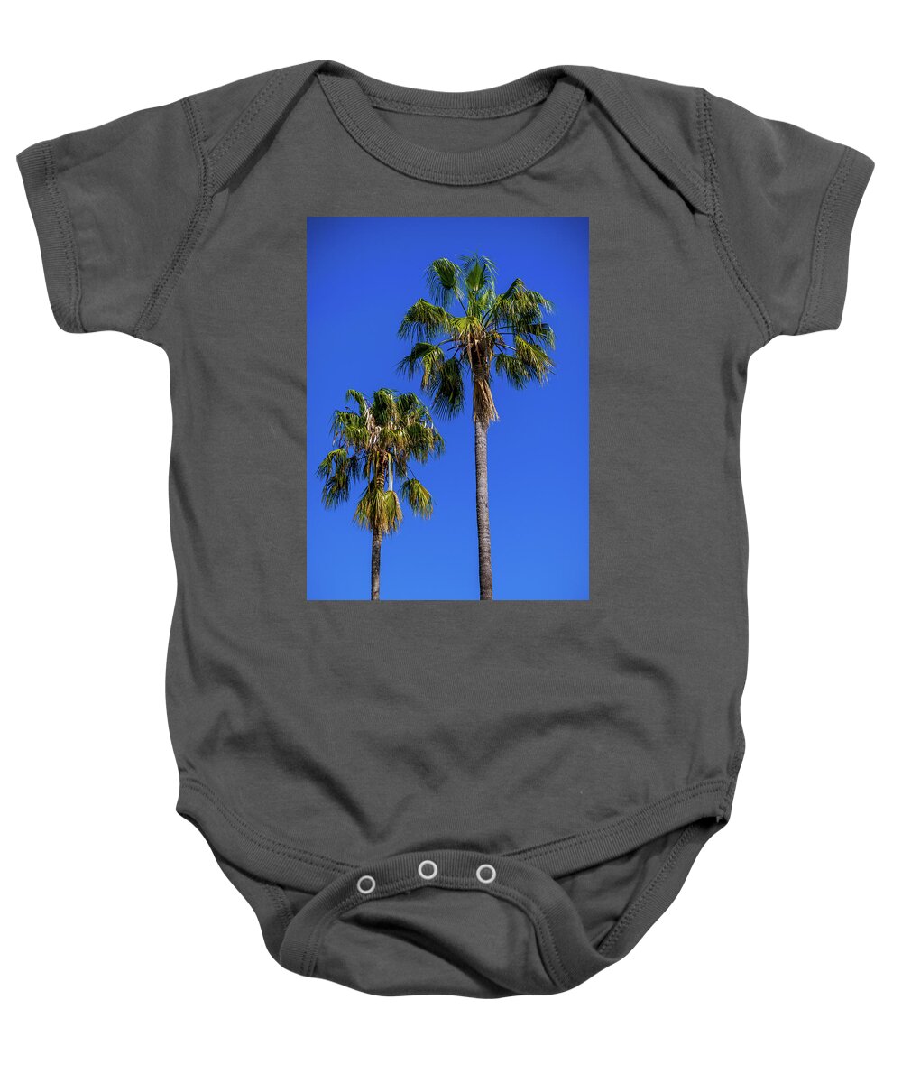 #nature #photography #naturephotography #love #photooftheday #travel #instagood #beautiful #art #picoftheday #photo #instagram #like #landscape #follow #naturelovers #happy #style #life #instadaily #fashion #beauty #smile #ig #travelphotography #photographer #sunset #palmas#greenandblue Baby Onesie featuring the photograph Las Dos Palmas by Angela Carrion Photography