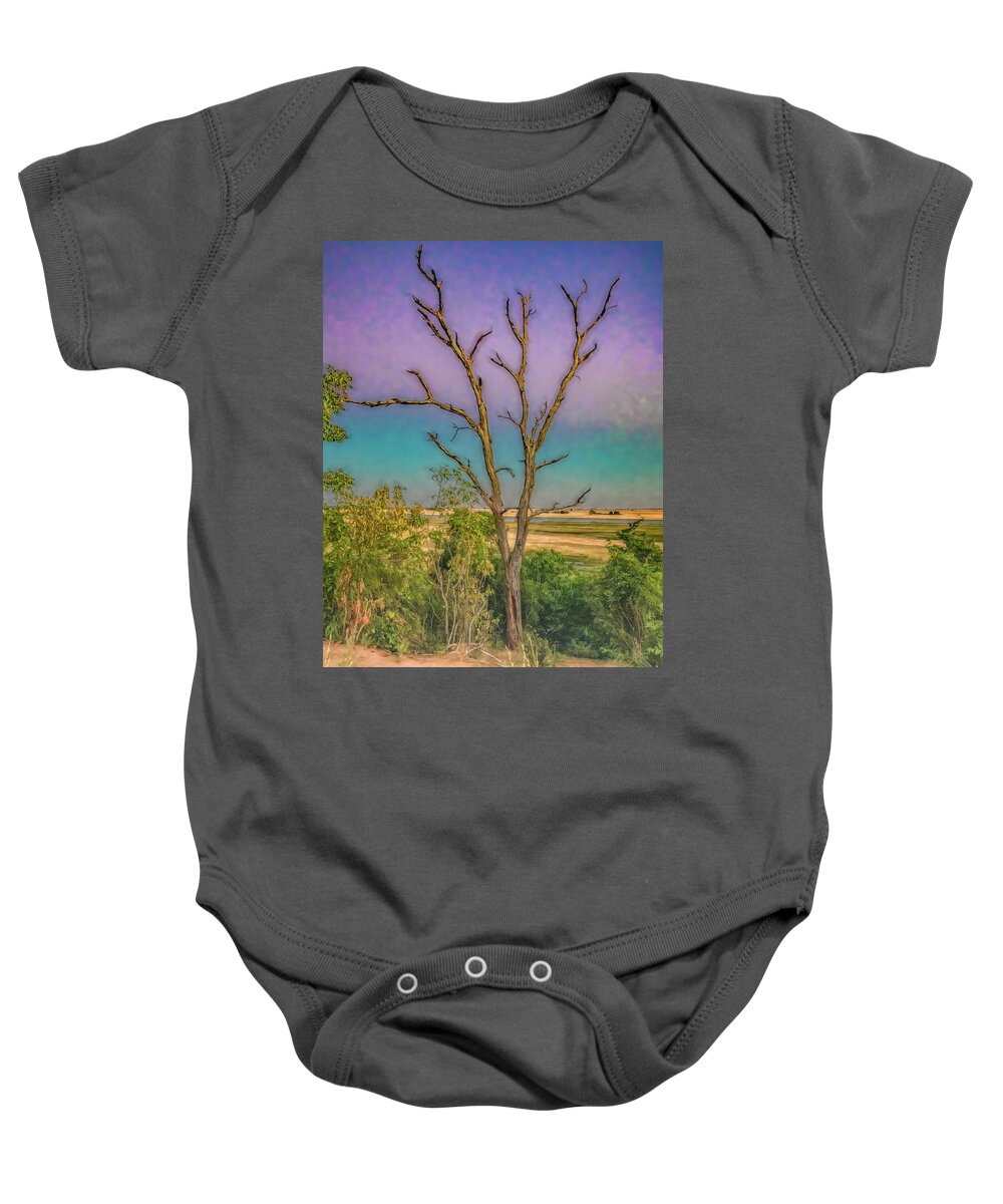 Africa Baby Onesie featuring the photograph Last Morning by Marcy Wielfaert