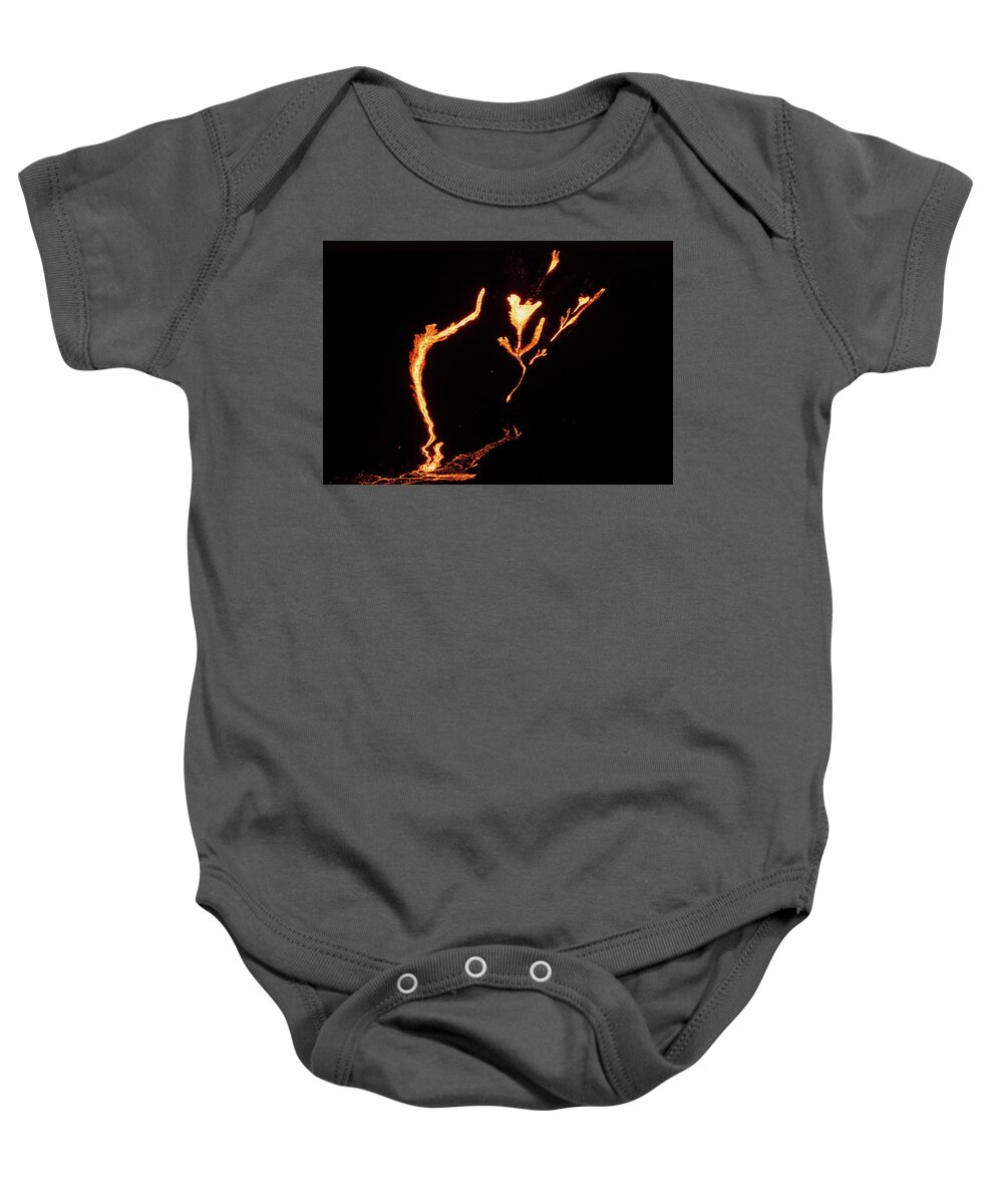 Fagradalsfjall Mountain Baby Onesie featuring the photograph Lava Bouquet by Dee Potter