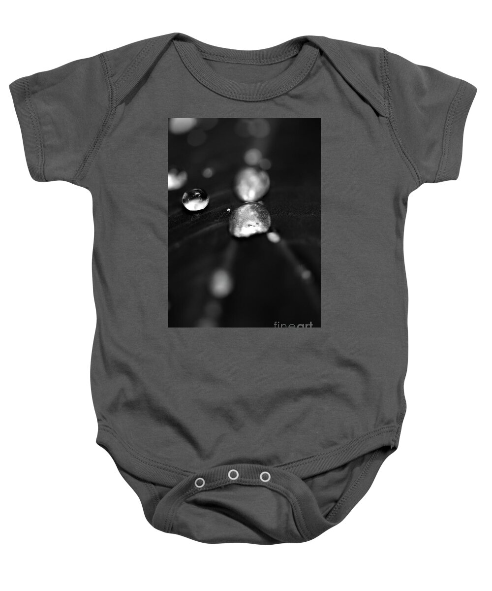 Abstract Baby Onesie featuring the photograph Glisten by John F Tsumas