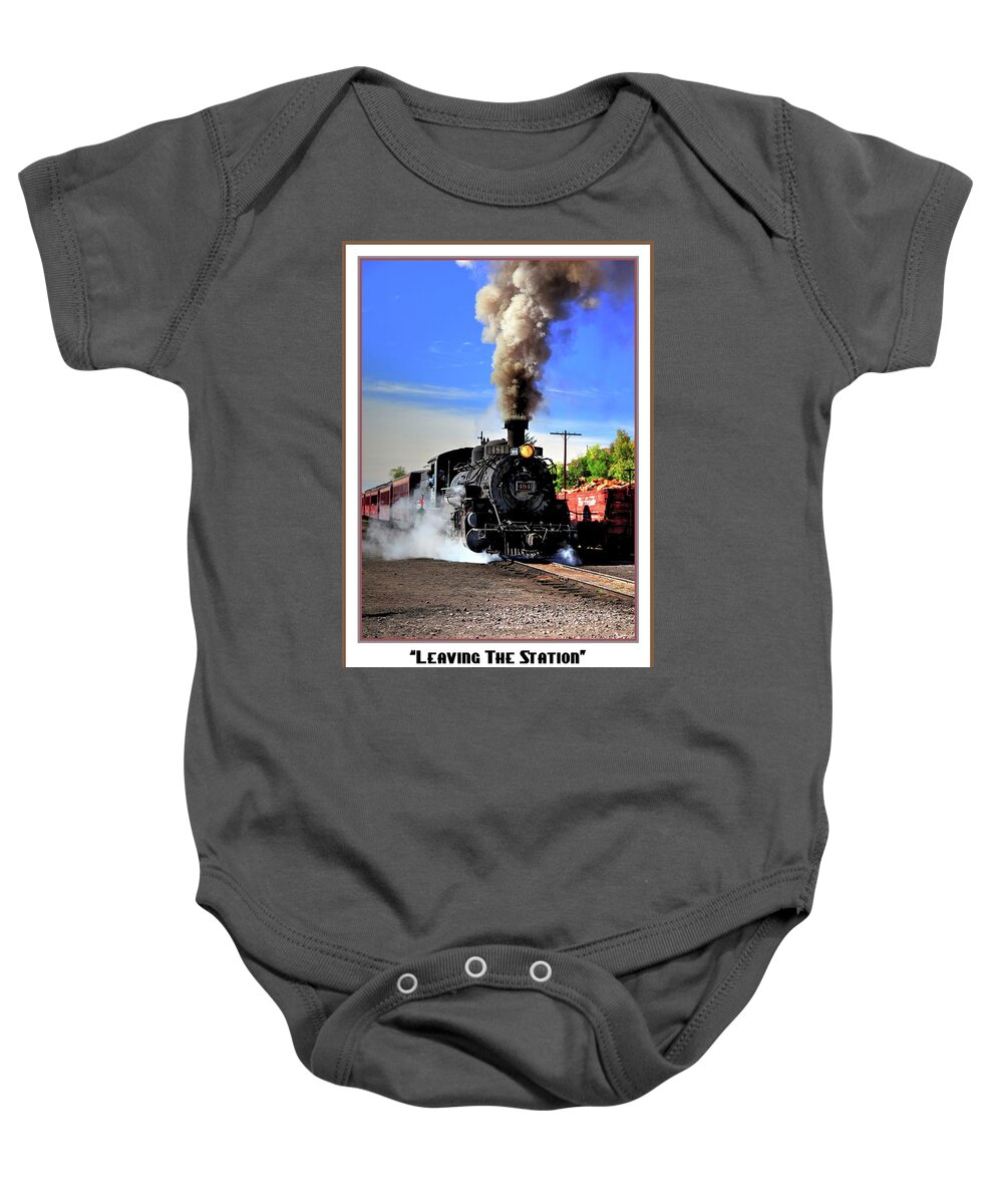 Fine Art Baby Onesie featuring the photograph Leaving the Station Poster by Robert Harris