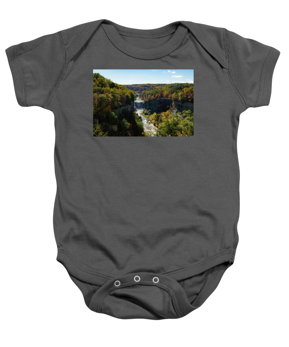 Nature Baby Onesie featuring the photograph Letchworth State Park by Nicole Lloyd
