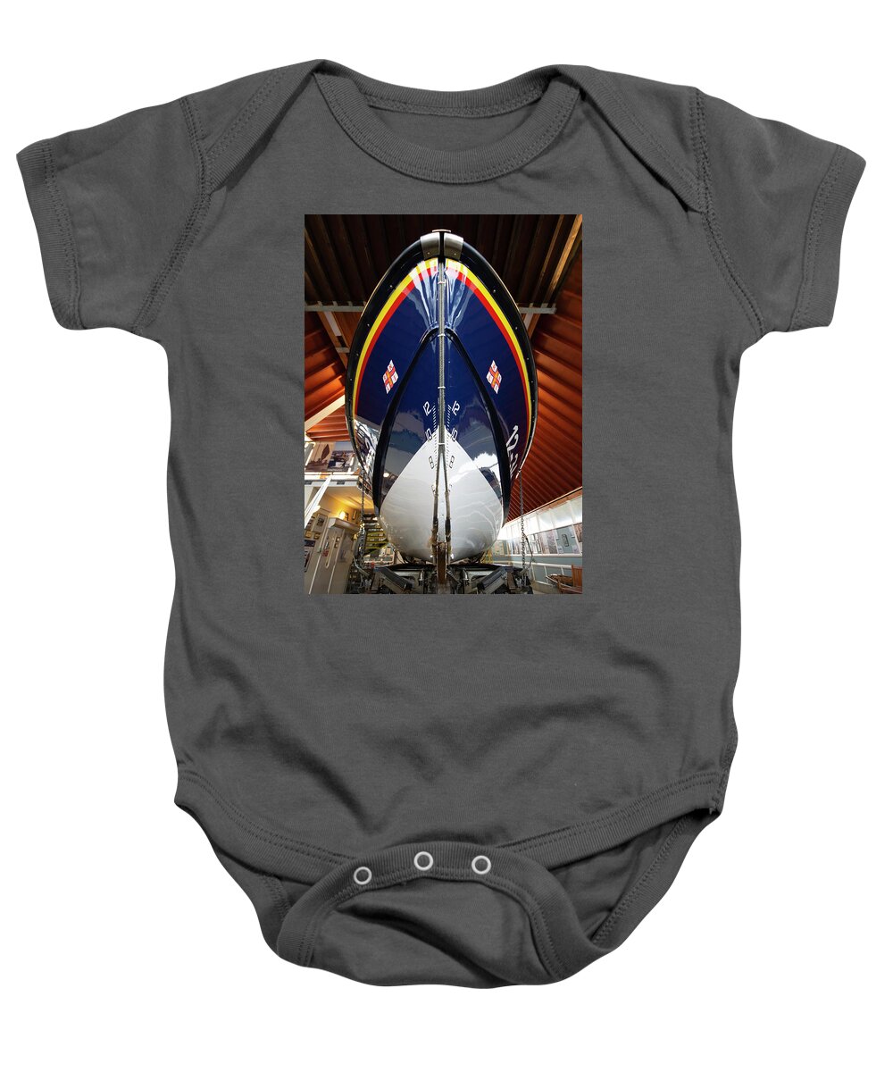 Lifeboat Baby Onesie featuring the photograph Lifeboat bow by Steev Stamford
