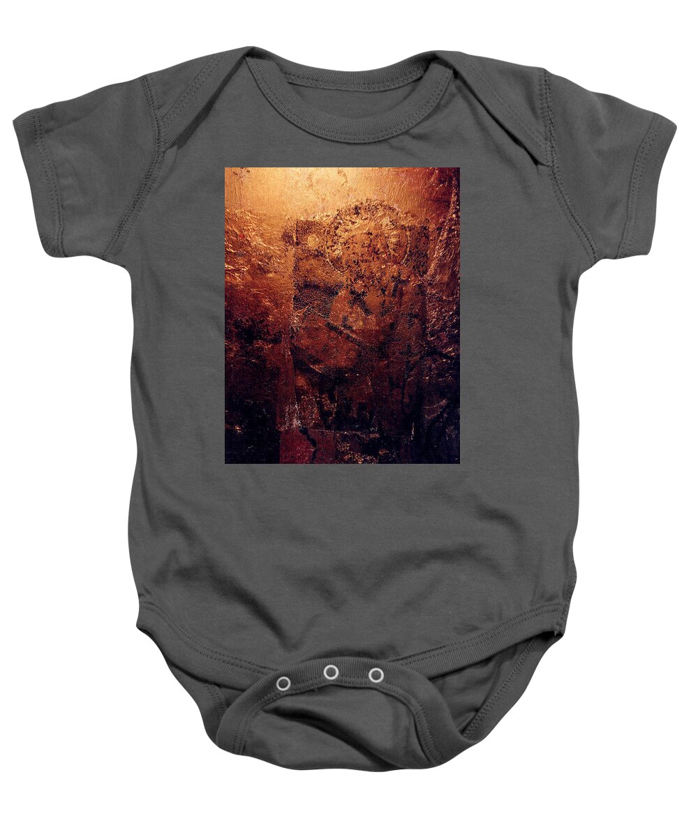 Oil On Canvas Baby Onesie featuring the painting Lightwork Off The Apple Mixed Media by Todd Krasovetz by Todd Krasovetz