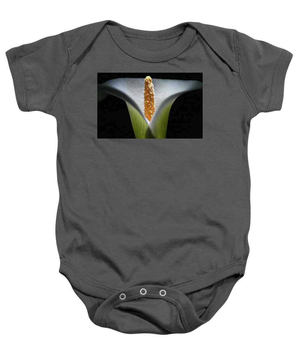 Macro Baby Onesie featuring the photograph Lily 041607 by Julie Powell