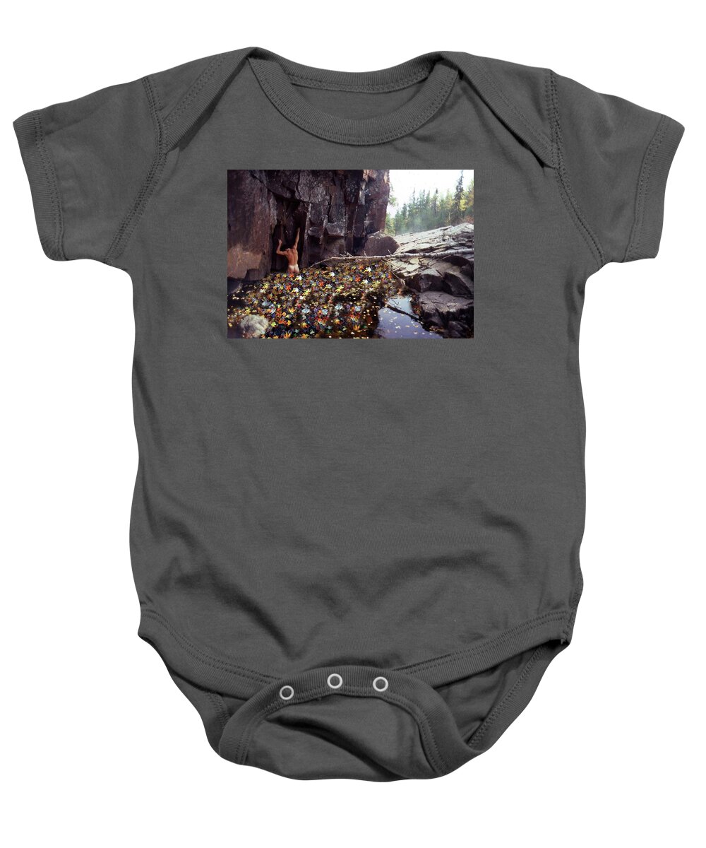 Lone Baby Onesie featuring the photograph Loneliness and Chaos by Wayne King