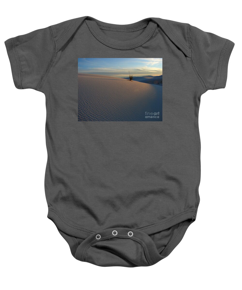 Sand Dunes Baby Onesie featuring the photograph Lonely by Ken Kvamme