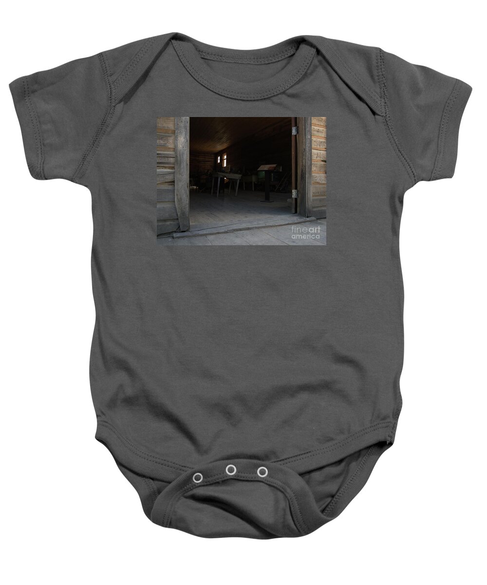 Doorway Baby Onesie featuring the photograph Look to the Past by Kae Cheatham